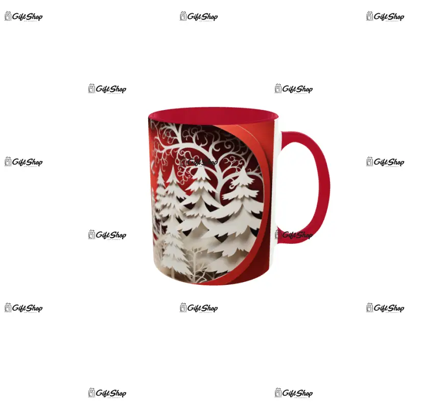 Iarna decor, cana din ceramica, 330ml, model cgs1787